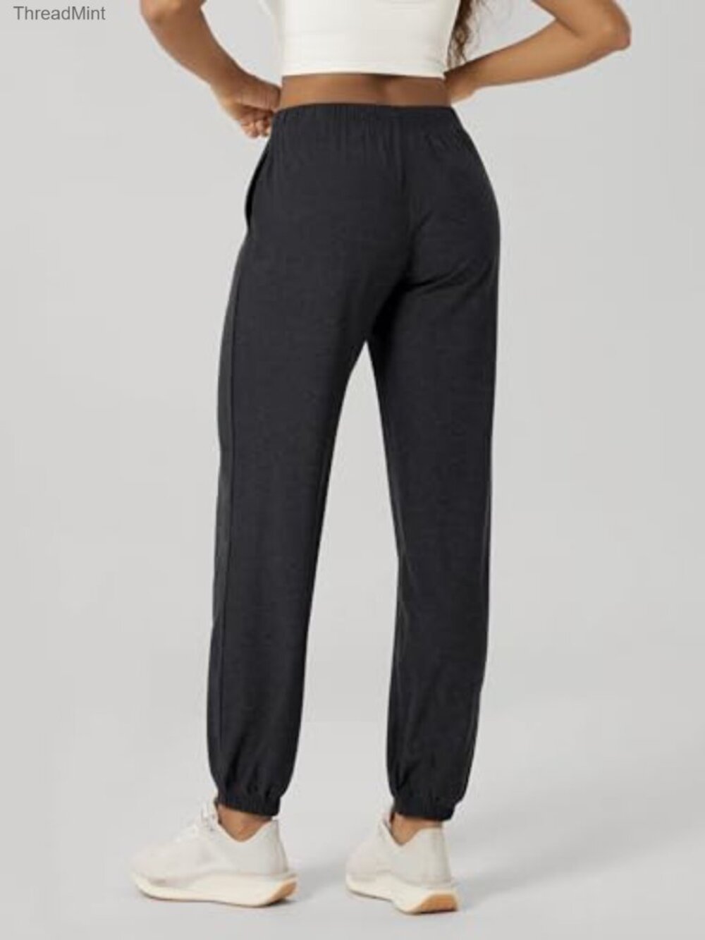 Ultra Soft Performance Sweatpants Joggers Mid Rise with Pockets - Picture 5 of 6